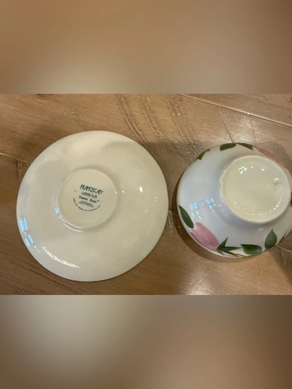Franciscan Desert Rose Cup & Saucer Set England Teacup